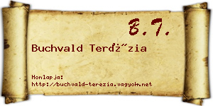 Buchvald Terézia névjegykártya